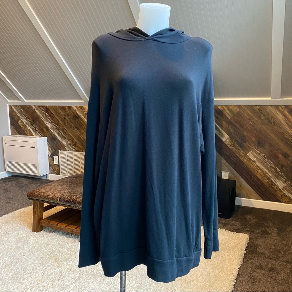 Aerie OFFLINE Black Fleece Hoodie